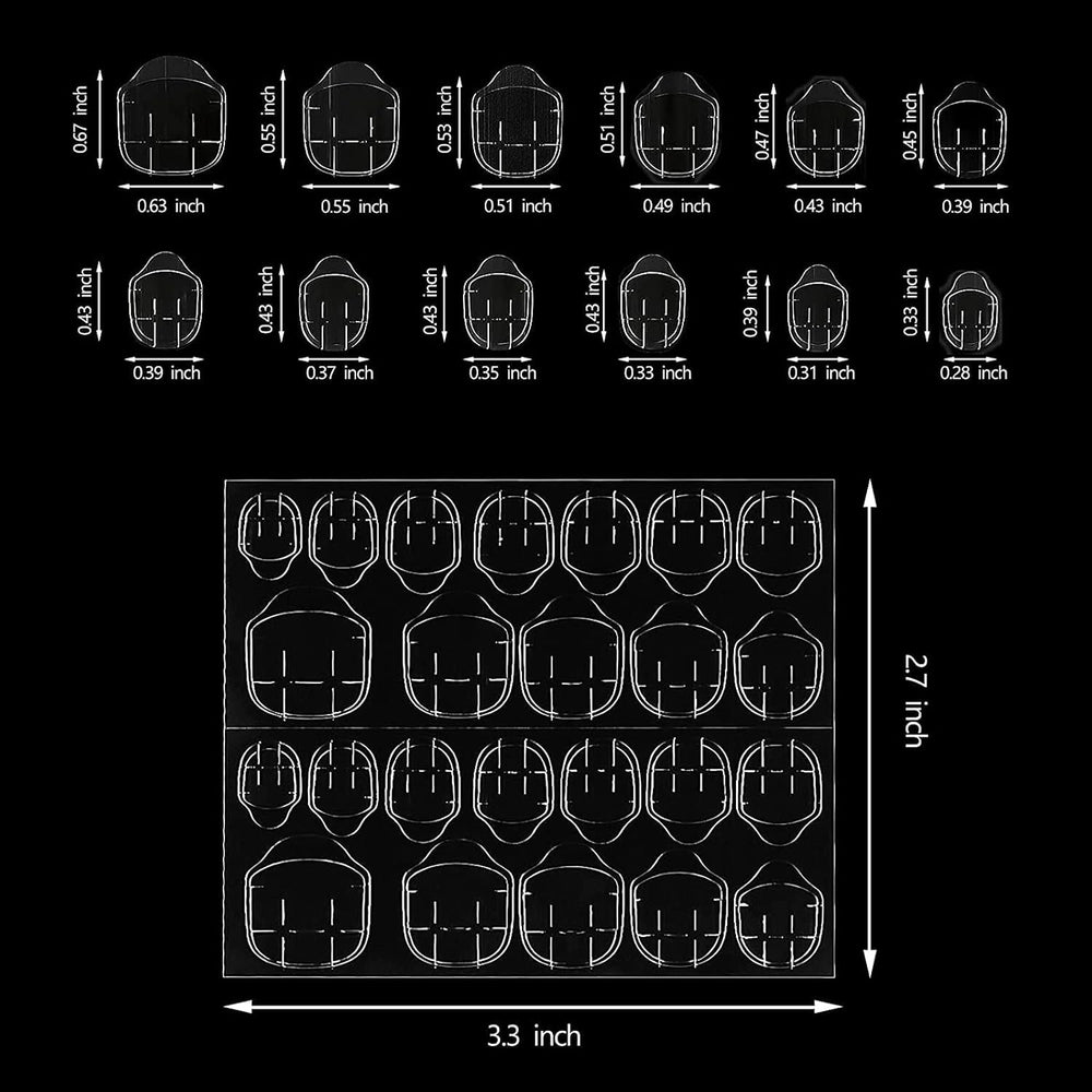 Bandes adhésives transparentes pour ongles, 360 pièces, colle Double face, décoration de manucure à faire soi-même