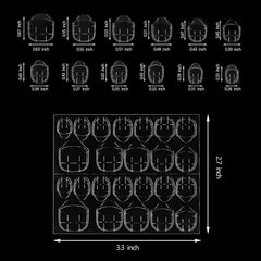 Bandes adhésives transparentes pour ongles, 360 pièces, colle Double face, décoration de manucure à faire soi-même