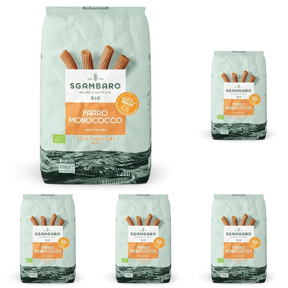 Pâtes Tortiglioni Bio N°89 - 500g Pâtes de blé allégées – Faible teneur en matières grasses – Source de fibres et de protéines