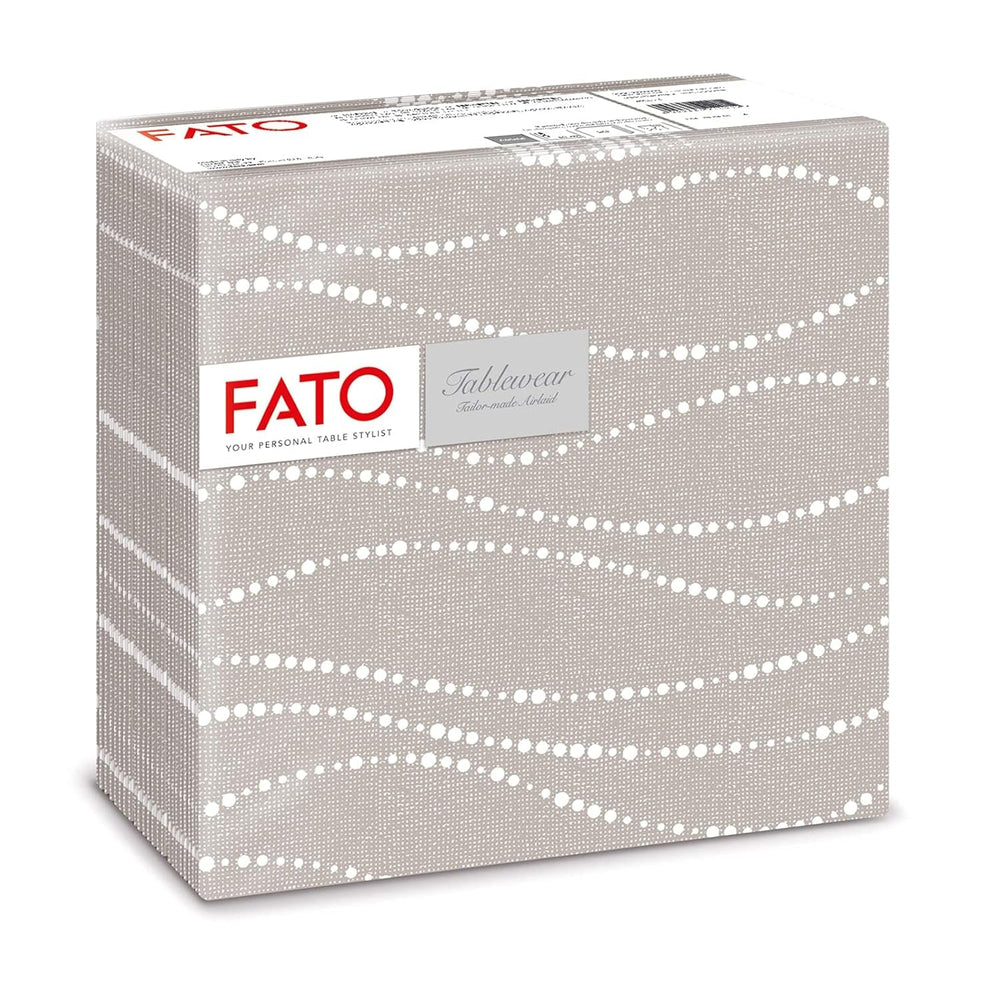 Fato - Șervețele din hârtie uscată, airlaid, efect textil, pachet cu 50 de șervețele, format 40X40 pliate în 4, Tropicana Decor