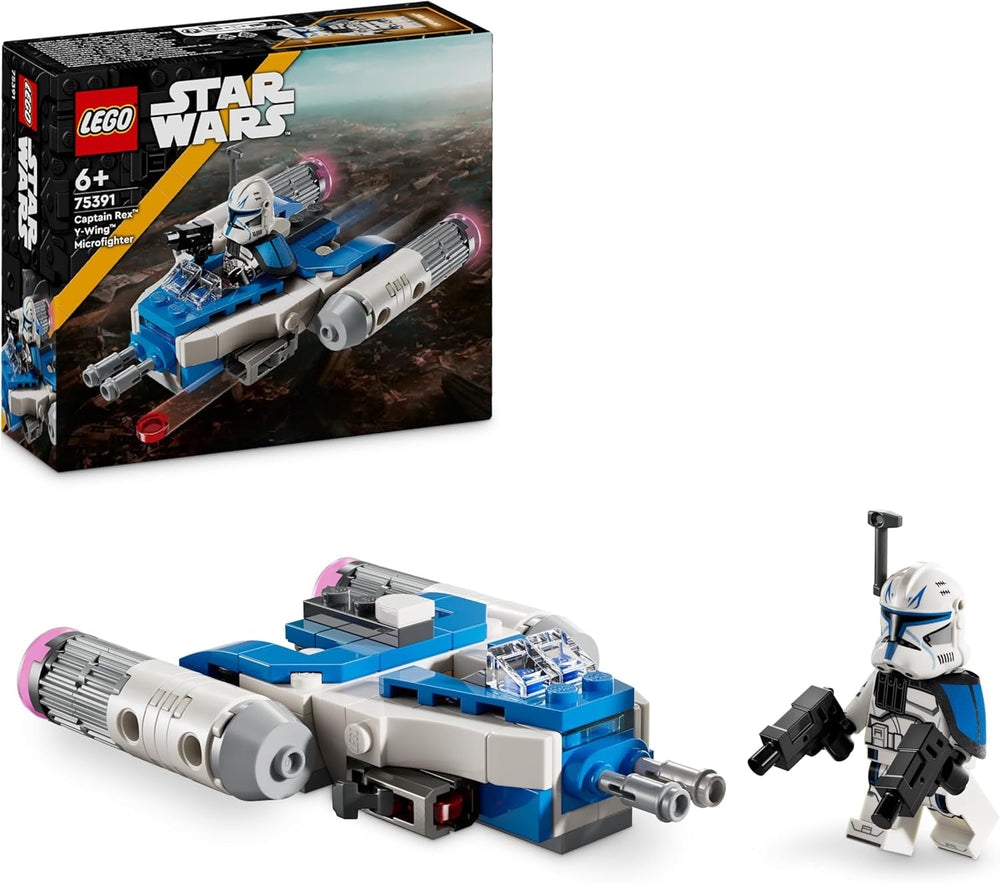 LEGO Star Wars Captain Rex Y-Wing Microfighter, baubares Spielzeug-Sternenschiff Steinen zum Sammeln, Geschenkidee für Jungen und Mädchen ab 6 Jahren 75391