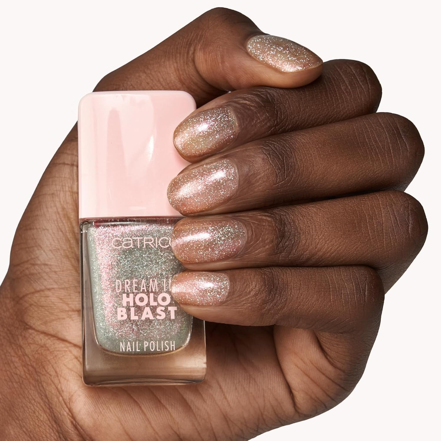Oja Catrice Dream In Holo Blast, nr. 060, multicoloră, de lungă durată, holografică, strălucitoare, vegană, fără particule de microplastic, fără conservanți, fără parfum, 1 pachet (10,5 ml)