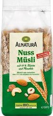 Bio Nuss Müsli Mit 17% Nüssen und Mandeln, 0,5 Kg Cereale Naty Shop Titre par défaut