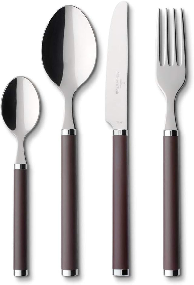 Villeroy & Boch Play Green Garden set de couverts, 24 pièces, 6 personnes Cuisine Naty Shop Marron 24 pièces