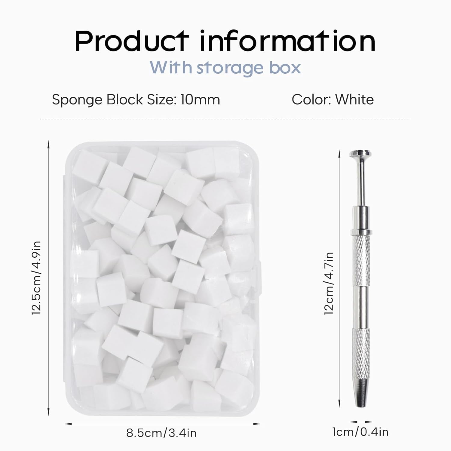 100 pièces Nail Art Schwamm Mit Metallgreifer, Éponge Pinceau Applicateur, Éponge Nagel Pinsel, Nageldesign Zubehör Schwammpinsel, Utiliser, Un Varavländ von Gradient Nail Art Patterns Zu Ersetlen