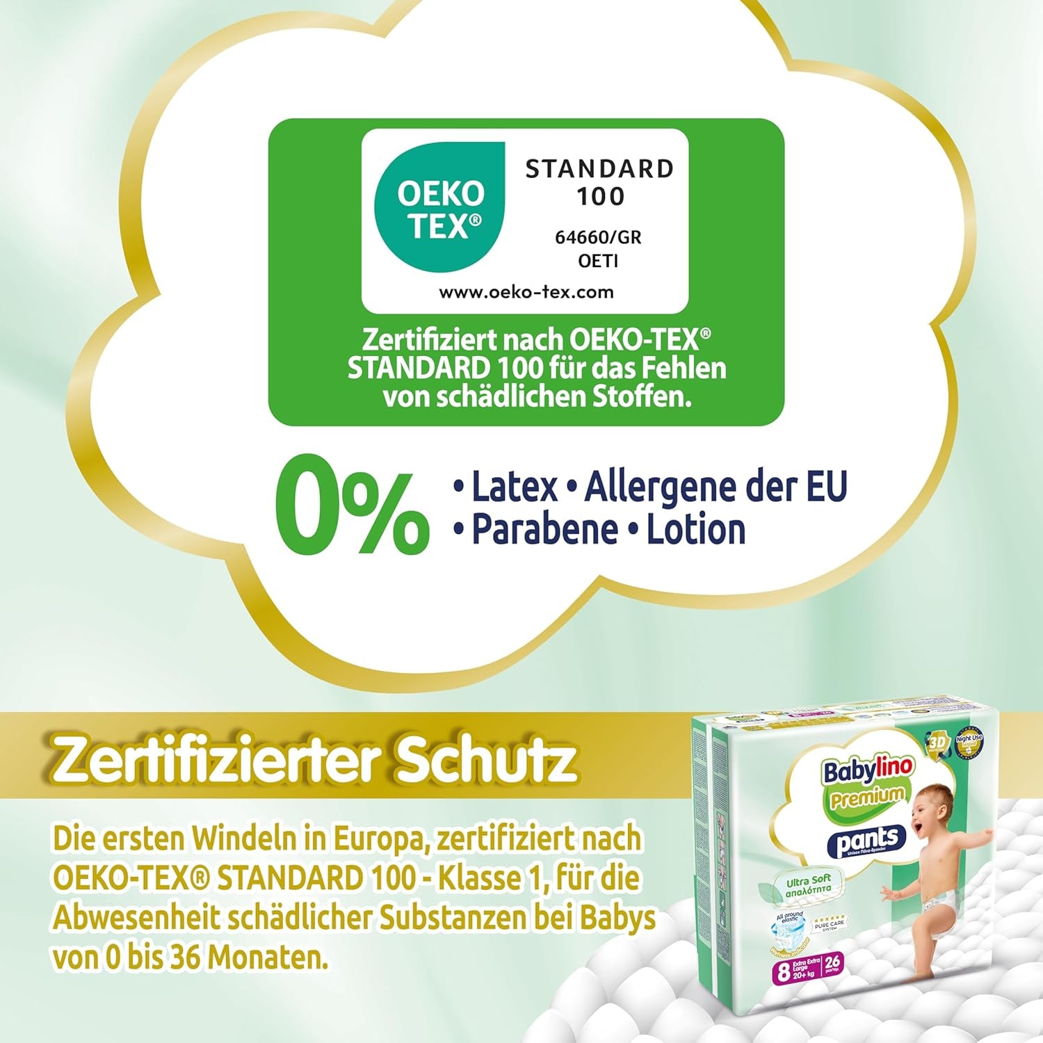 Pantalon Premium taille 8 avec filtre ultra doux, XXL (20+ kg), 26 pièces