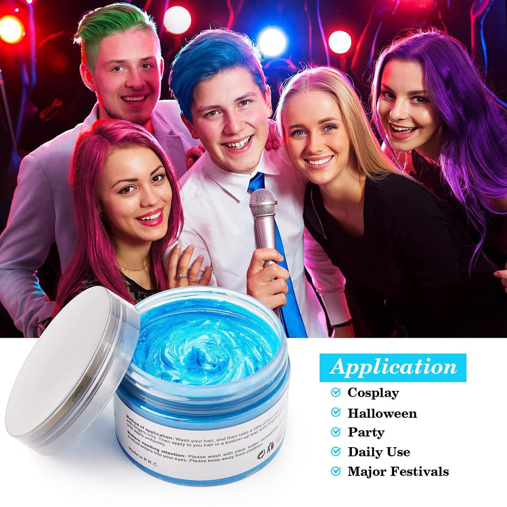 Coloration capillaire, teinture capillaire temporaire, teinture capillaire gris argenté 4,23 oz, teinture capillaire temporaire pour fête, cosplay et Halloween (gris argenté) Naty Shop Hair Dye