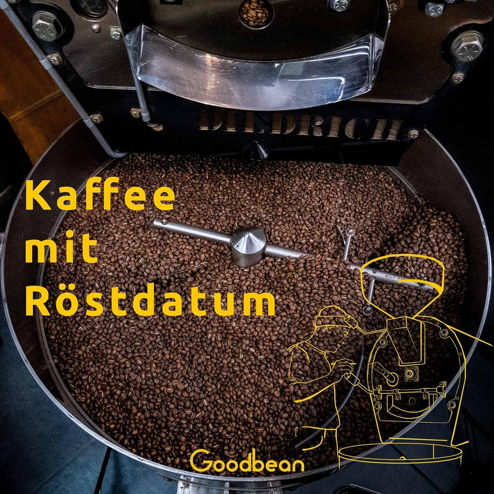 Santos | Café en grains 2500g - 100% Arabica du Brésil | pour expresso, cappuccino ou café filtré fort | Rôti omni | Café classique - l'introduction parfaite au café de spécialité
