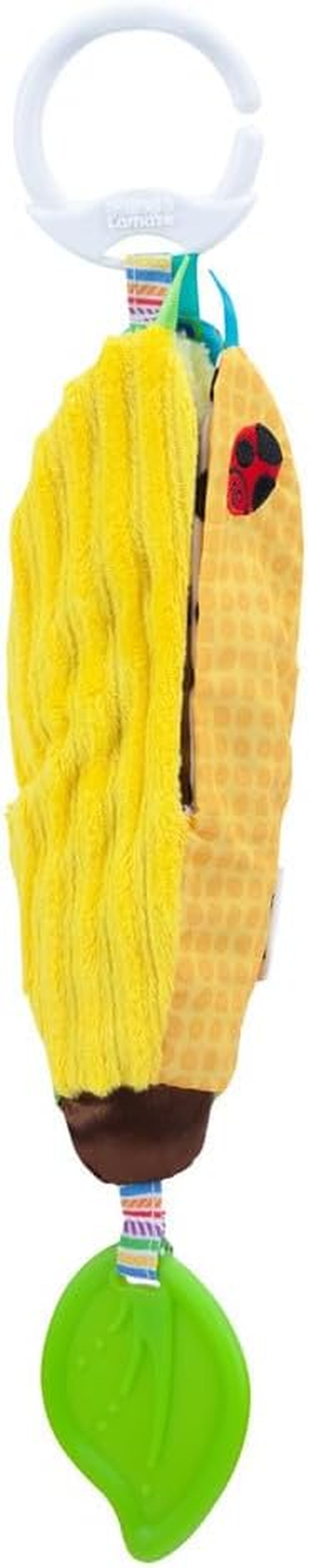 LAMAZE Bea la banane, jouet nouveau-né à clipser pour poussette et poussette, jouet sensoriel pour bébé avec couleurs et sons, jouet de développement pour garçons et filles de 0 à 24 mois, jaune Baby Toys Naty Shop