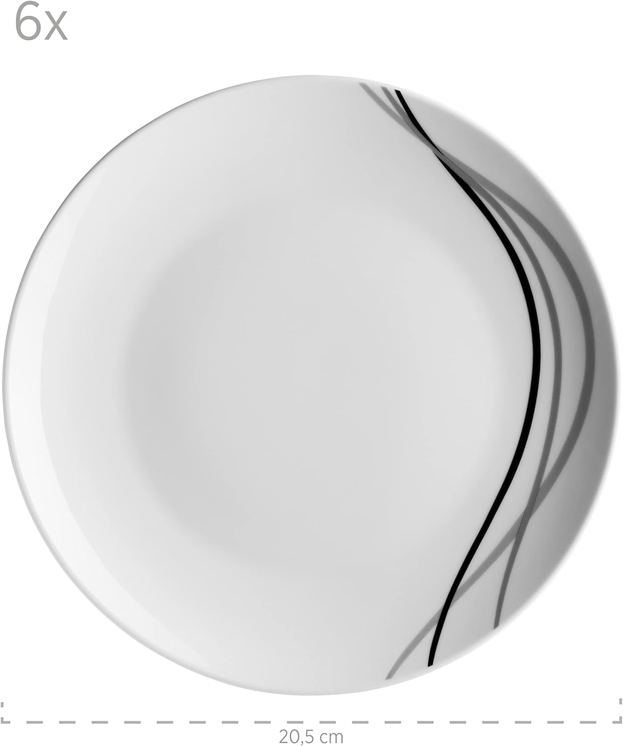 Mäser service de table combiné, porcelaine TAJO, blanc, 40 x 60 x 40 cm