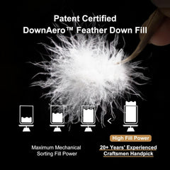 Couette en duvet d'oie Downaero™ pour lits king size, 100 % coton égyptien satiné, pouvoir gonflant de 900, chaleur moyenne, toutes saisons, blanc Naty Shop Couettes et couettes