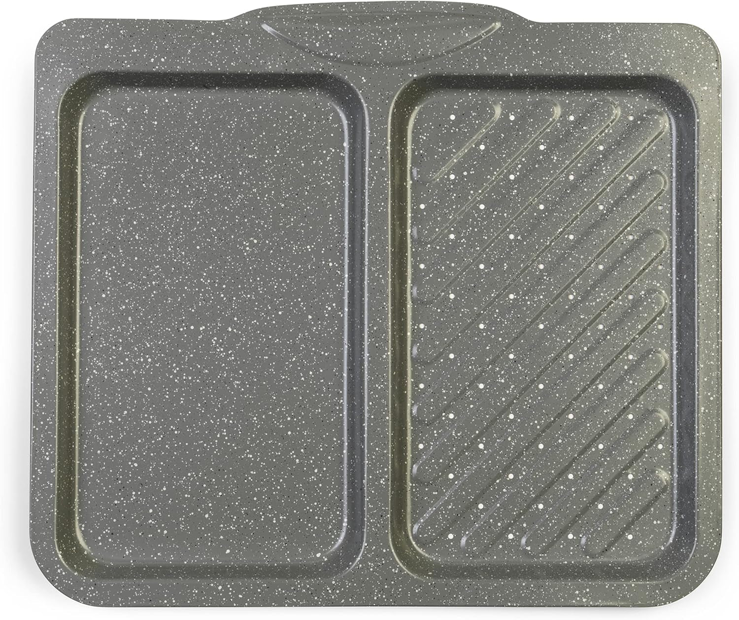 Salière, plaques à pâtisserie, différentes formes et tailles, gris Moules et plaques à pâtisserie Naty Shop Geteiltes Backblech