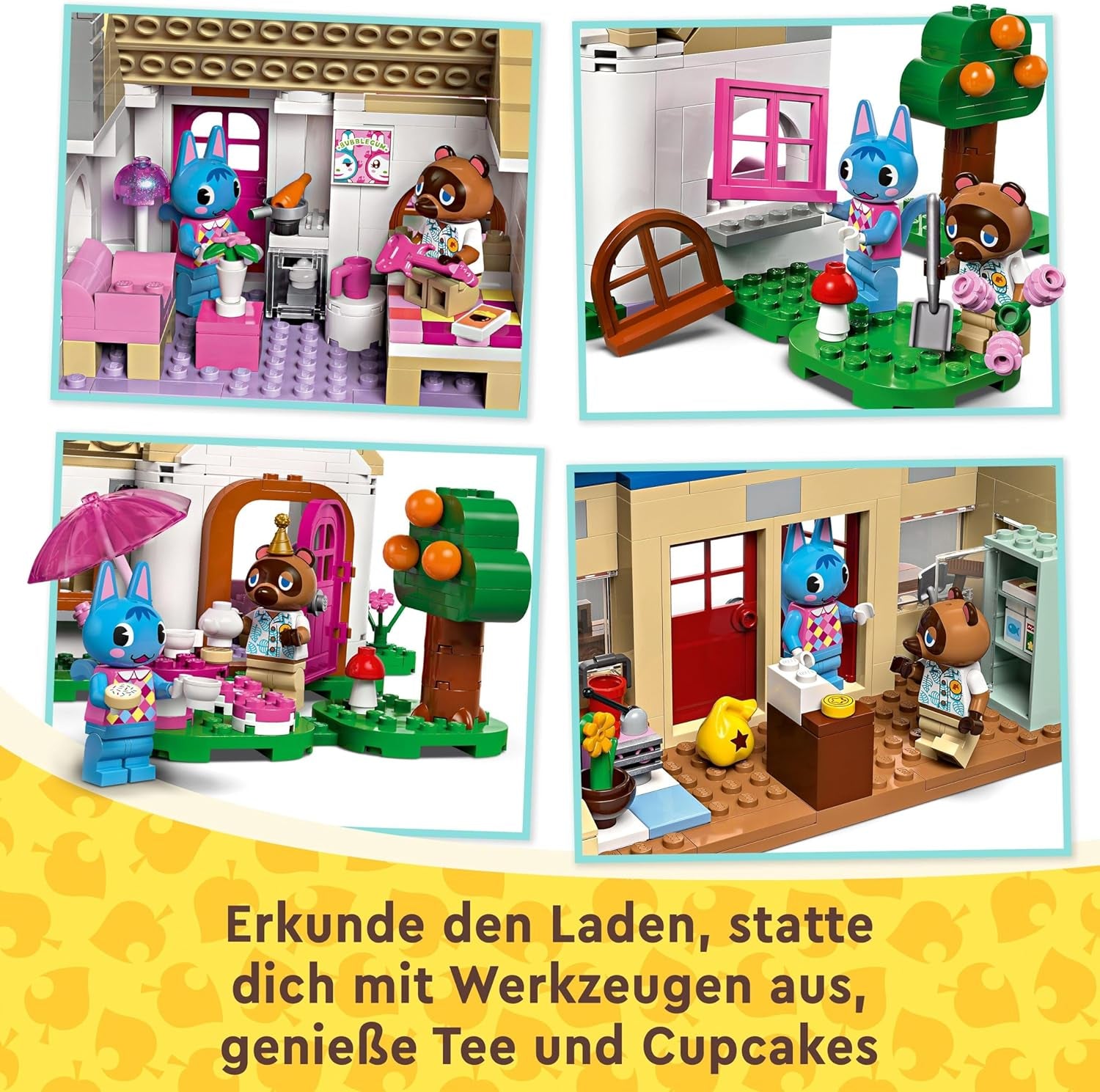 Ensemble LEGO Animal Crossing Nook's Shop et Sophie's House, jouet créatif pour enfants avec 2 mini figurines de la série de jeux vidéo, cadeau pour filles et garçons à partir de 7 ans 77050 Jeux de construction Besuche den LEGO-Store