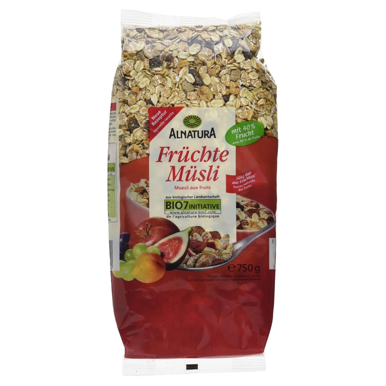 Muesli aux fruits bio, 750g