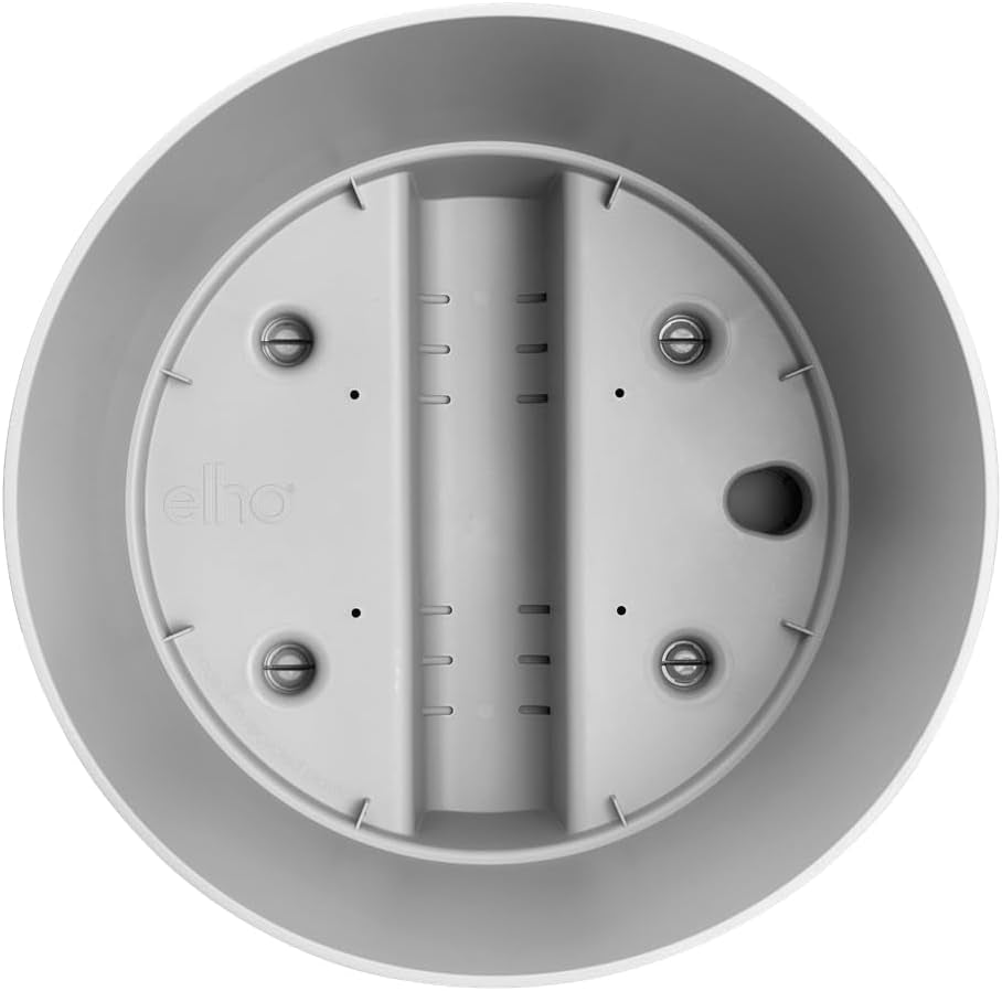 Ghiveci elho Greensense Aqua Care Round 35 cu rezervor de apă integrat - pentru interior și exterior - 100% plastic reciclat - Ø 34,5 x H 34,1 cm - Gri/Beton deschis