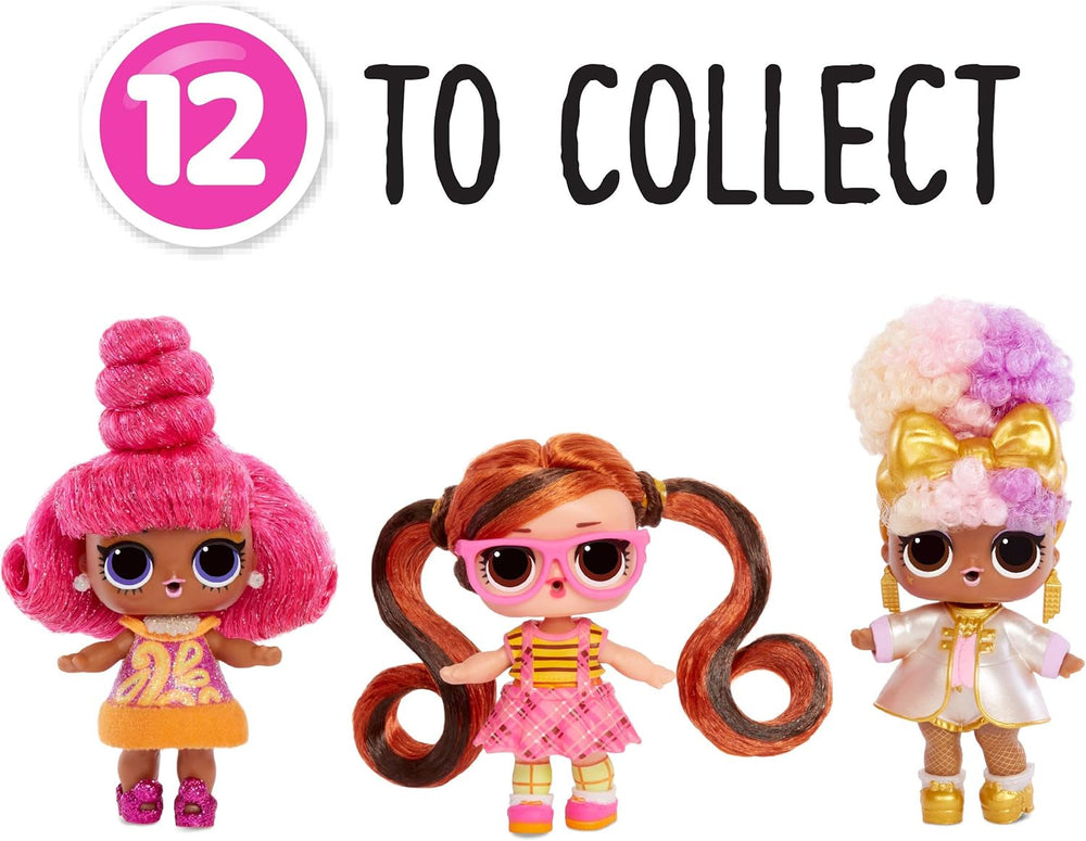 Păpuși de colecție LOL Surprise pentru fete - Cu 15 surprize și coafuri diferite - #Hairvibes Dolls