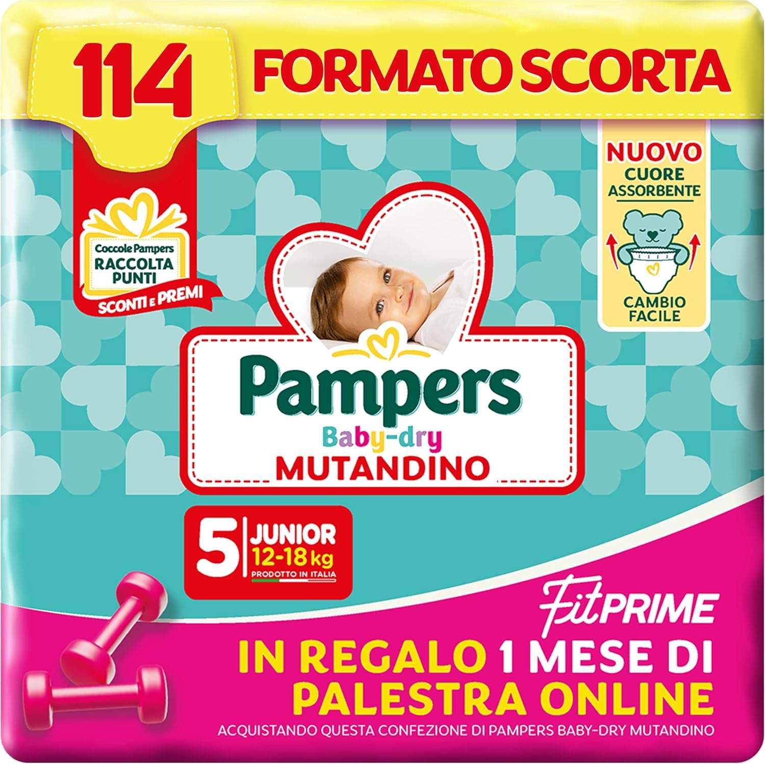 Couches Pampers Baby Dry Pants et Fit Prime Maxi, taille 138, taille 4 (8-15 kg), 1 mois gratuit en ligne à la salle de sport