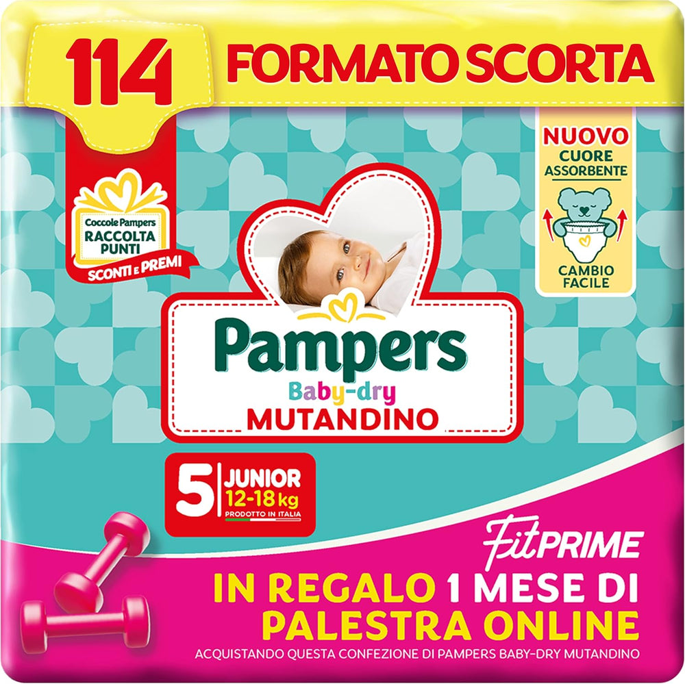 Couches Pampers Baby Dry Pants et Fit Prime Maxi, taille 138, taille 4 (8-15 kg), 1 mois gratuit en ligne à la salle de sport