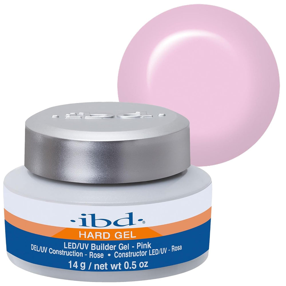 Gel dur IBD – Gel de construction LED/UV Rose II, 1 paquet (1 x 56 g) – Fabriqué aux États-Unis – Construction des ongles à la maison – Pas de rendez-vous ni de salons de manucure bruyants