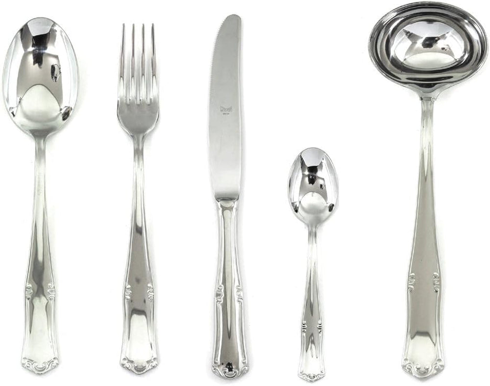 Service de couverts Bavaria Moka, acier inoxydable, couleur argent, lavable au lave-vaisselle Kitchen Naty Shop 30 pièces