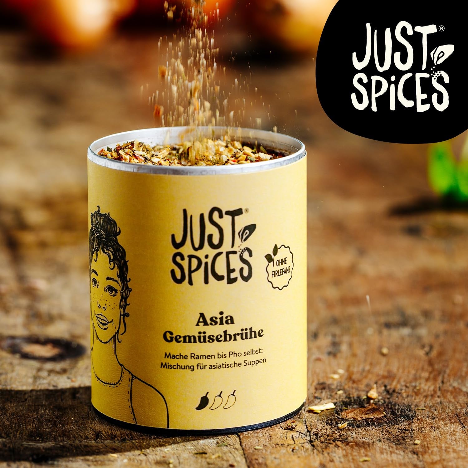 Just Spices Asia Brühe Brühe I Würze asiatische Suppen zu Hause self I Gewürzdose, 65 g