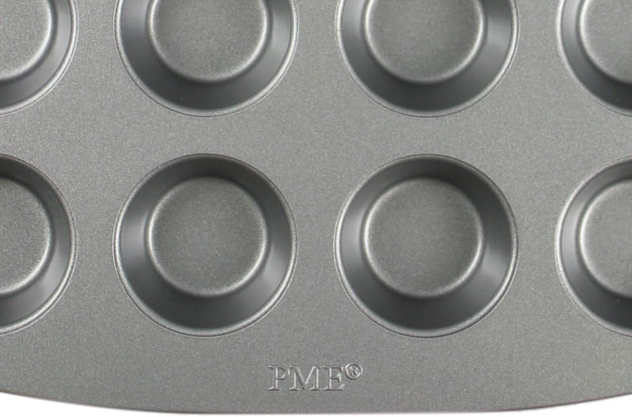 CSB111 Antihaftbeschichtete Mini-Muffinform Mit 24 Löchern Aus Karbonstahl, Edelstahl, Argent, 39,4 X 24,6 X 2,1 cm Moules et plaques pour pâtisserie Naty Shop