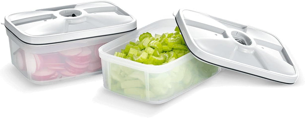 Récipient sous vide SEVERIN, récipient sous vide durable avec un volume de 0,75 litre par récipient, 2 ensembles, transparent, plastique, appareils de cuisine, ZB 3620 Boîtes de conservation des aliments Naty Shop Single