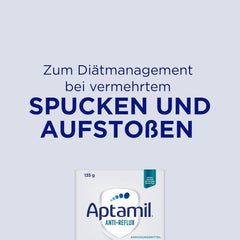 Aptamil Anti-Reflux - Formule Complète Dès la Naissance Gestion Diététique Vomissements & Régurgitations Aliments pour Bébé Lait en Poudre 6 x 135 g