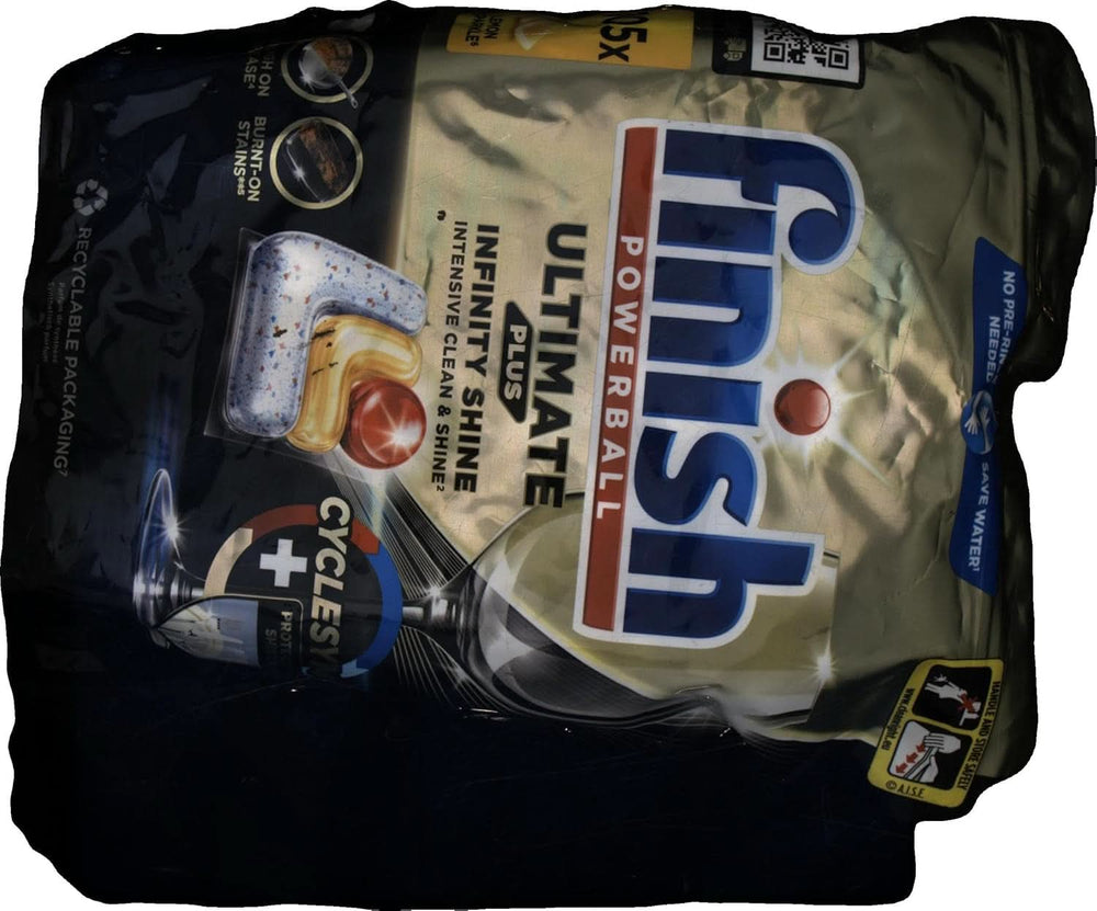 Pastilles pour lave-vaisselle Finish Ultimate plus Infinity Shine Citrus - Pastilles pour lave-vaisselle, nettoyage intensif - 105 capsules, citron Naty Shop