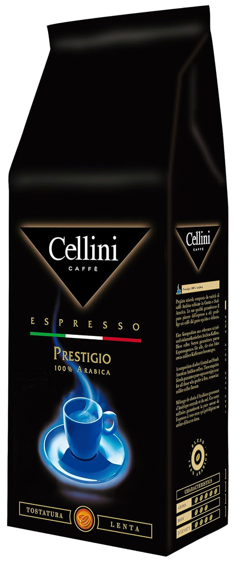 Cellini Prestigio 100% Arabica en grains Café Naty Shop