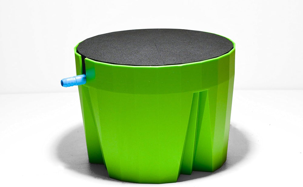 Hydro Farmer, set de pots 19 pièces Ø 18 cm (vert), système de culture comprenant 4 pots, 4 anneaux d'arrosage, 4 couvercles, kit adaptateur et tuyau 2 m, culture hydroponique, aéroponie