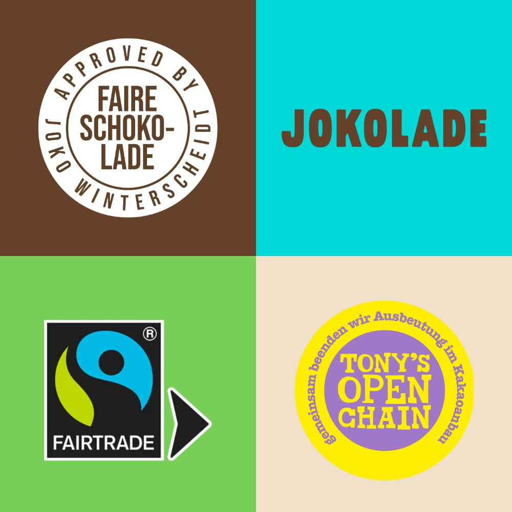JOKOLADE PRALLINE Pack économique 12 x 80g | Garniture généreuse à la crème de nougat aux noisettes et chips | Chocolat équitable de Joko Winterscheidt