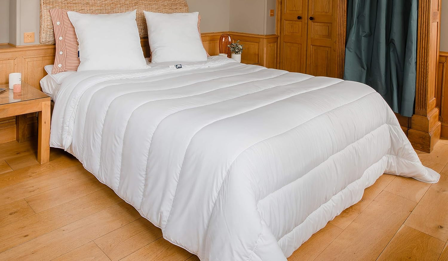 COLAS NORMAND - Couette écologique - chaude - 240 X 220 Cm - enveloppe et garnissage issus de bouteilles recyclées - douce, soyeuse et confortable - fabrication soignée Quilts et couettes Naty Shop