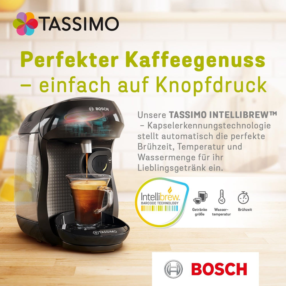 Tassimo Kapseln Jacobs Caffè Crema Classico, 5 x 16 Pads, 80 Kaffeekapseln