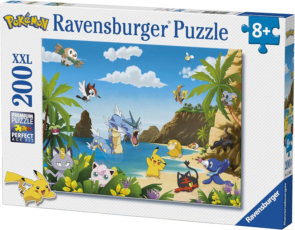 Ravensburger Puzzle pour enfants - 12840 Attrapez-les tous ! - Puzzle Pokémon pour les enfants à partir de 8 ans, de 200 pièces au format XXL Puzzle Naty Shop