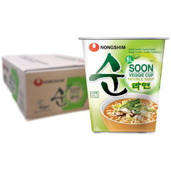 Nong Shim - Instant Cup Nudeln Soup Soon Veggie - Multipack (12 X 67 GR)