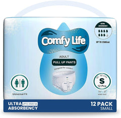 Culottes d'incontinence premium pour adultes, haute capacité d'absorption, taille S, 12 pièces