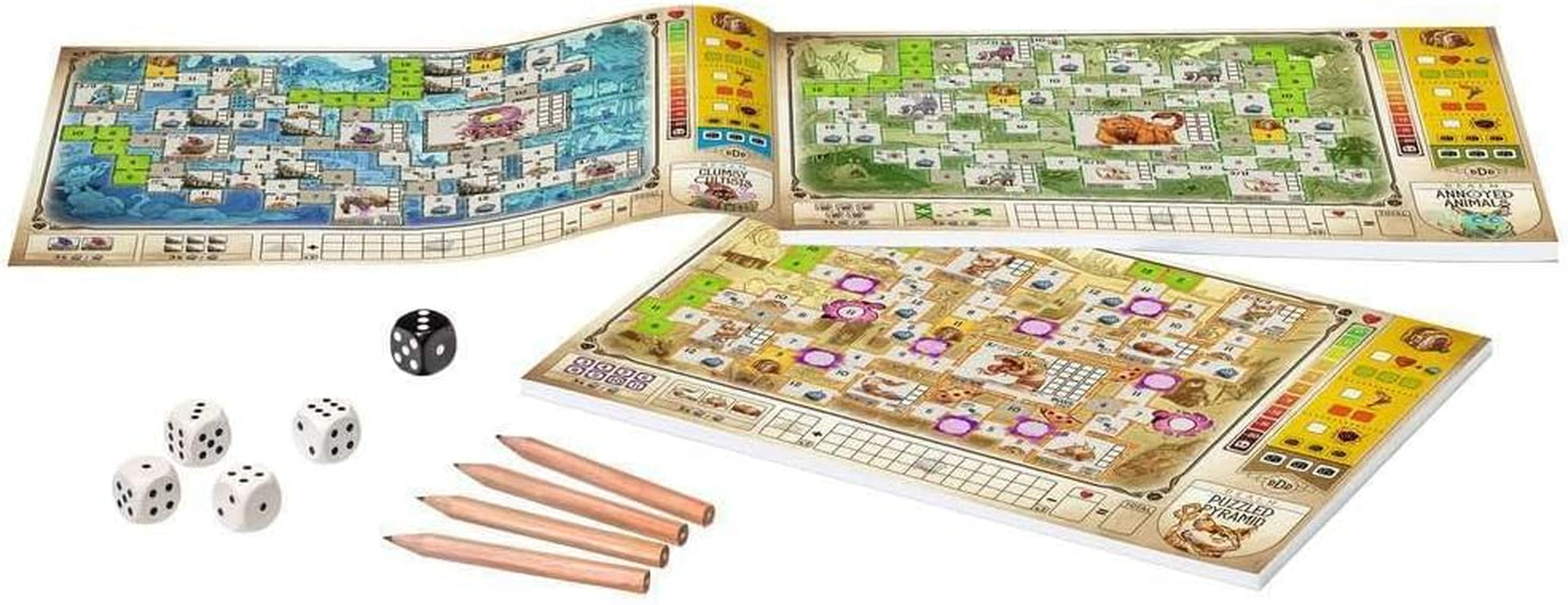 Ravensburger 27270 - Donjons, Dés et Danger, Jeu de stratégie Alea, Jeu de dés pour adultes, Jeu de roulement et d'écriture à partir de 12 ans