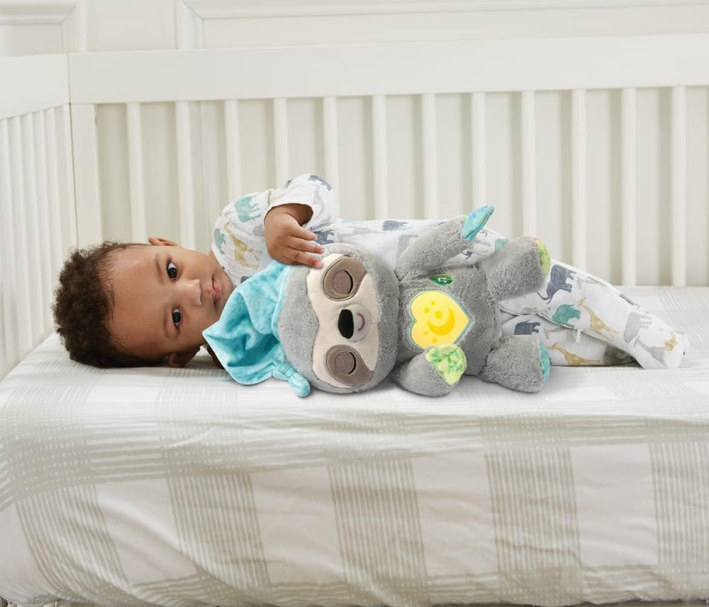 VTech Baby Schnarchi, le paresseux endormi - Jolie peluche pour vous aider à vous endormir - Avec des sons naturels et quotidiens, de la musique et une veilleuse - Pour les bébés dès la naissance Bebe Toys Naty Shop