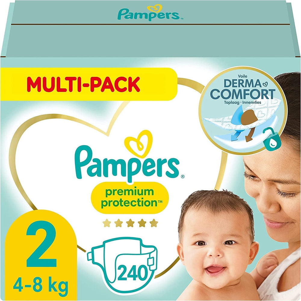 Pampers Premium Protection Taille 5, 152 Couches, 11kg-16kg, notre protection n°1 contre la peau et les fuites