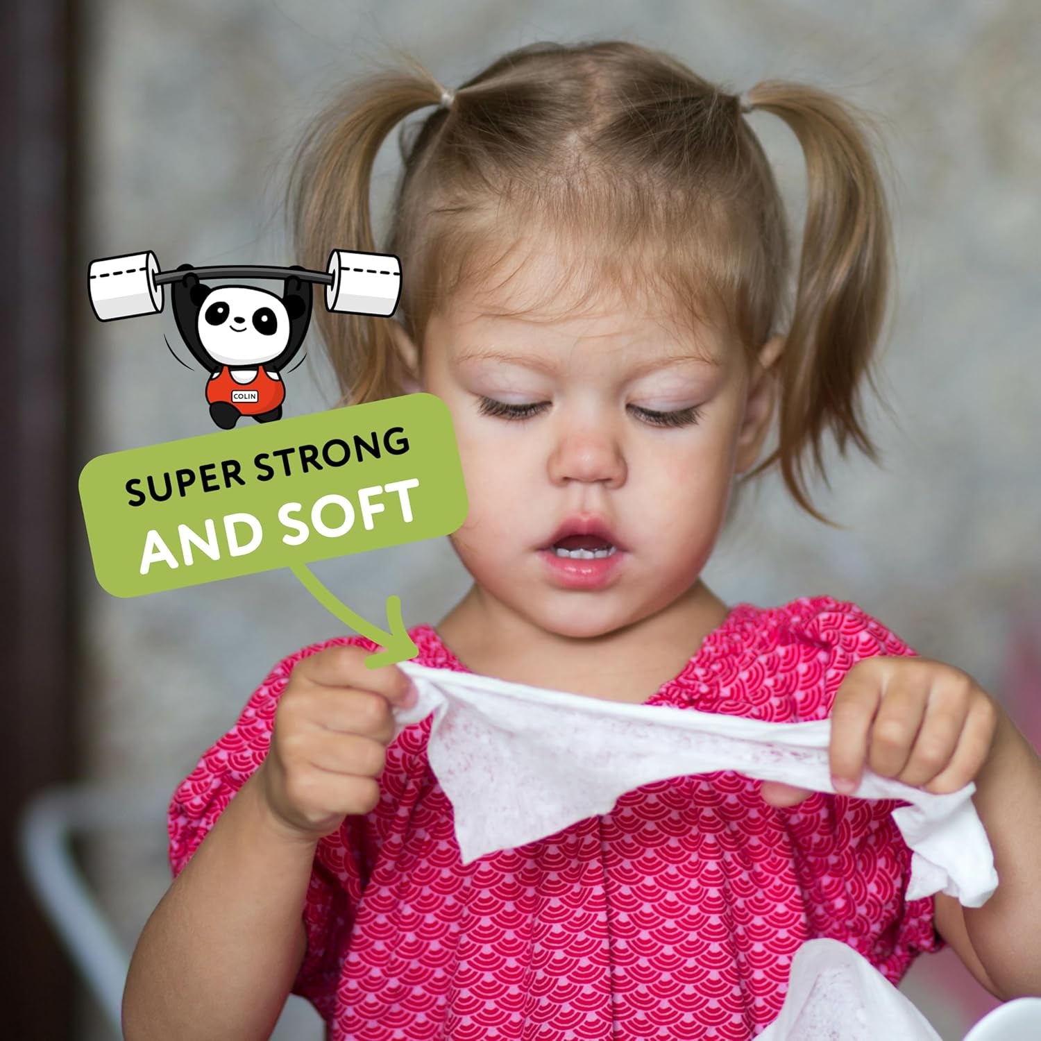 Cheeky Panda Baby Lingettes humides en bambou | 720 lingettes éco | Produits essentiels délicats et doux pour les nouveau-nés