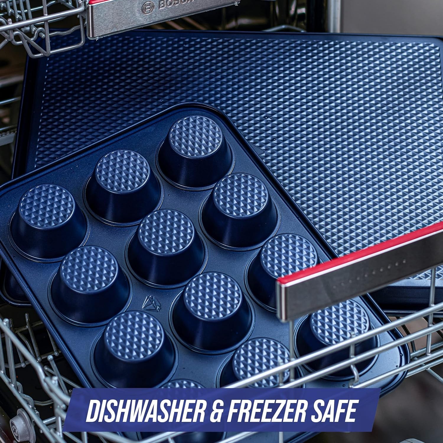 Blue Diamond Bakeware 12Er Muffinform Mit Antihaftbeschichtung, Blau Matrite si tavi pentru copt Naty Shop