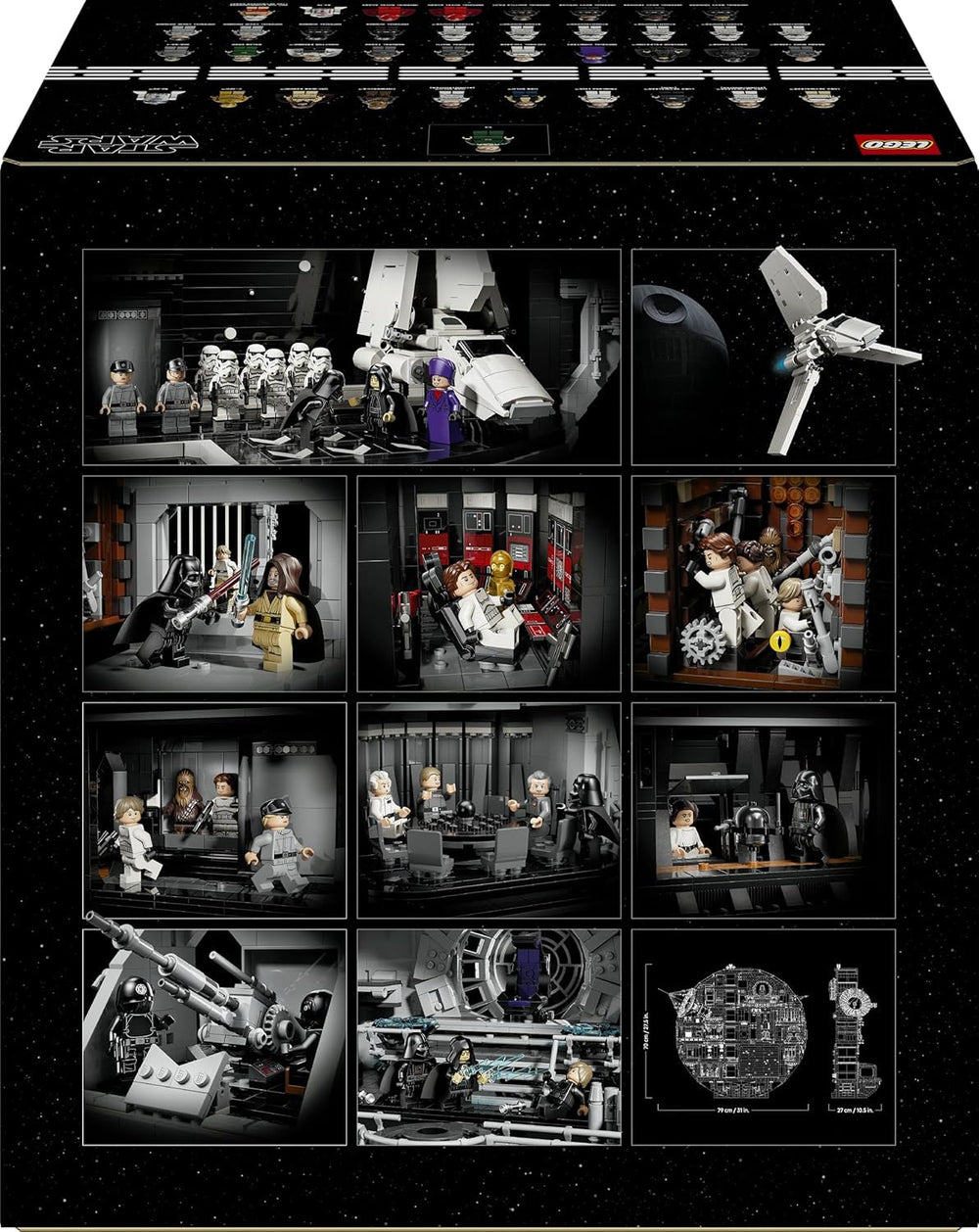 LEGO Star Wars Todesstern - Bauset für Erwachsene - Interaktives UCS-Ausstellungsmodell mit 36 Minifiguren inkl. Luke Skywalker, Han Solo & Darth Vader - Geschenk für Männer, Frauen und Fans - 75419