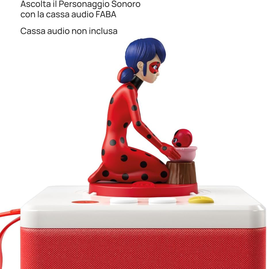 Figurine sonore - Contes de Coccinelle et Chat Noir - Histoires sonores et contes de fées, garçons et filles 4-6+, version italienne Jouets pour bébés Naty Shop