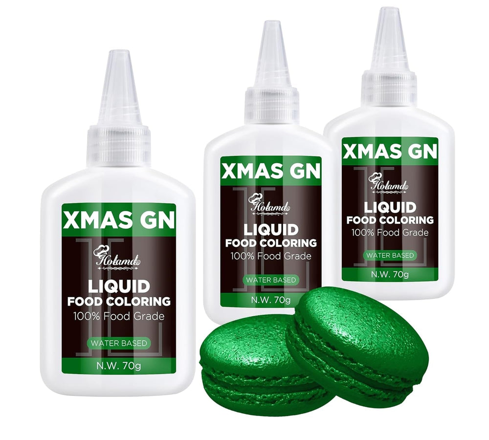 Colorant alimentaire liquide, ensemble de colorants alimentaires velours rouge pour la cuisson de gâteaux, macarons, biscuits, colorant alimentaire pour la décoration de gâteaux, liquide pour colorer les boissons (70 g x 3)