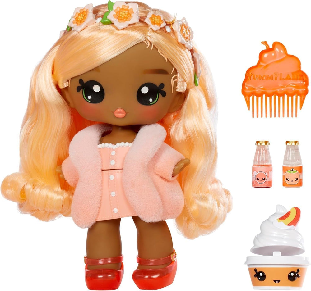 Yummiland Large Doll und Num Nom Lipgloss Pet - Rory Blueberry und Goodie - Duftende Puppe mit DIY Lipgloss-Set - Geeignet für Kinder ab 4 Jahren