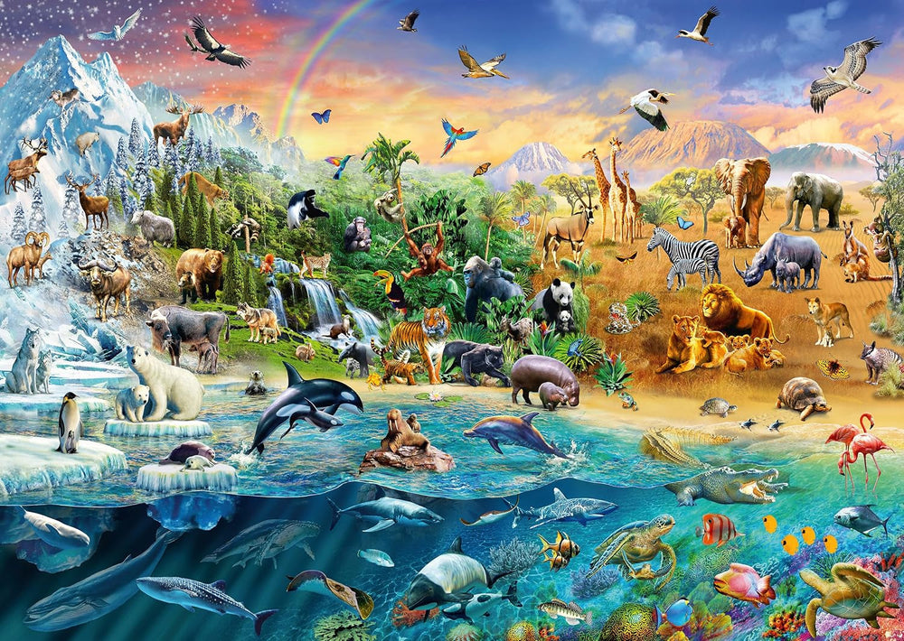 Schmidt Spiele 58324 Monde animal, puzzle 1000 pièces Puzzle Naty Shop
