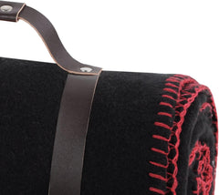 Couverture Tissu Polaire Dawson - noir - taille 130 X 150 cm - grande couverture douce et chaude pour canapé ou chambre - couvre lit - idéal pour la maison et pique-nique Couvertures et couettes Naty Shop