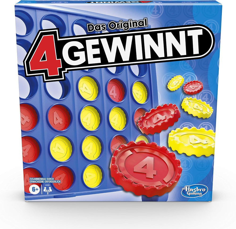 Jeu de stratégie Connect Four, jeu de société à 2 joueurs, plaisir sans fin avec les amis et la famille, parfait comme jeu de société et pour s'amuser multijoueur, cadeau pour les enfants de 6 ans et plus