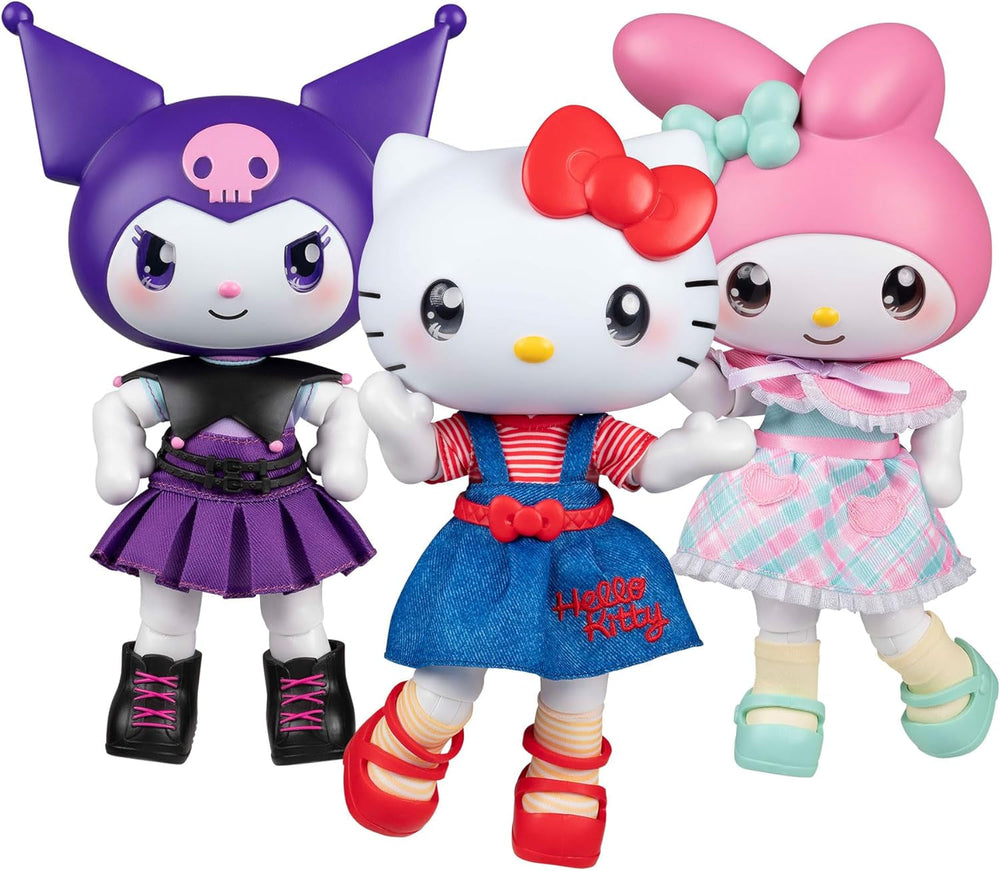 - Kuromi Premier Puppe, 20 cm, 9 Gelenkpunkte, abnehmbare Kleidung und Zubehör, für Sammler, Kinder und Mädchen ab 3 Jahren